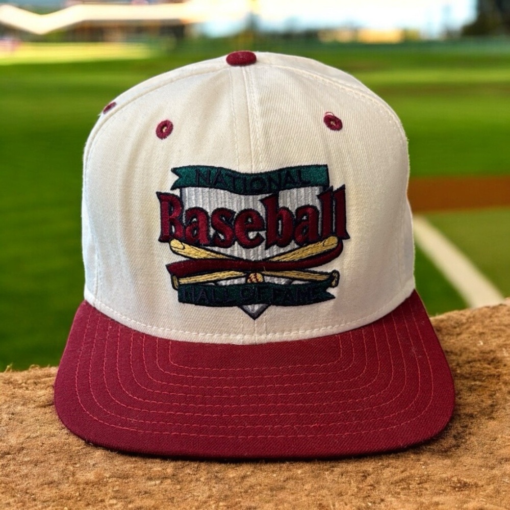 Vintage New Era National Baseball Hall of Fame Cooperstown NY Snap Back Hat Cap